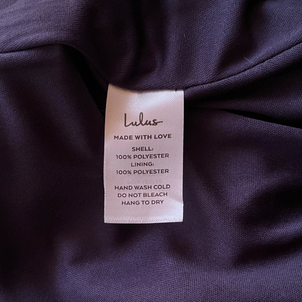NWT Lulus Let There Be Romance Blue Burnout Floral Maxi Wedding Guest Dress L - Picture 14 of 16